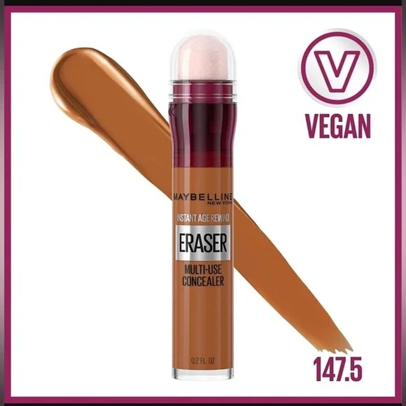 💫 2x Maybelline ERASER INSTANT AGE REWIND Multi-use CONCEALER; Mahogany 147 - Picture 14 of 15